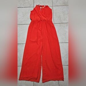 Gianni bini red orange jumpsuit large